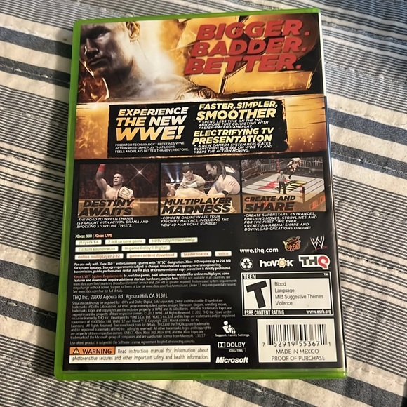 WWE 12 for XBox360 - Picture 2 of 3